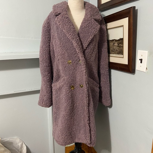 ASTR Purple Lavender Teddy Coat - Picture 2 of 7